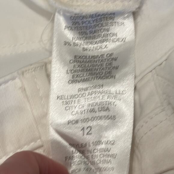 Wit & Wisdom AbSolution High Waist Ankle Skimmer Jeans Off White 12 - Picture 8 of 8